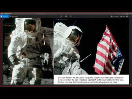 Fake Moon Landing, Photos Show Wet Flag & Space Suits